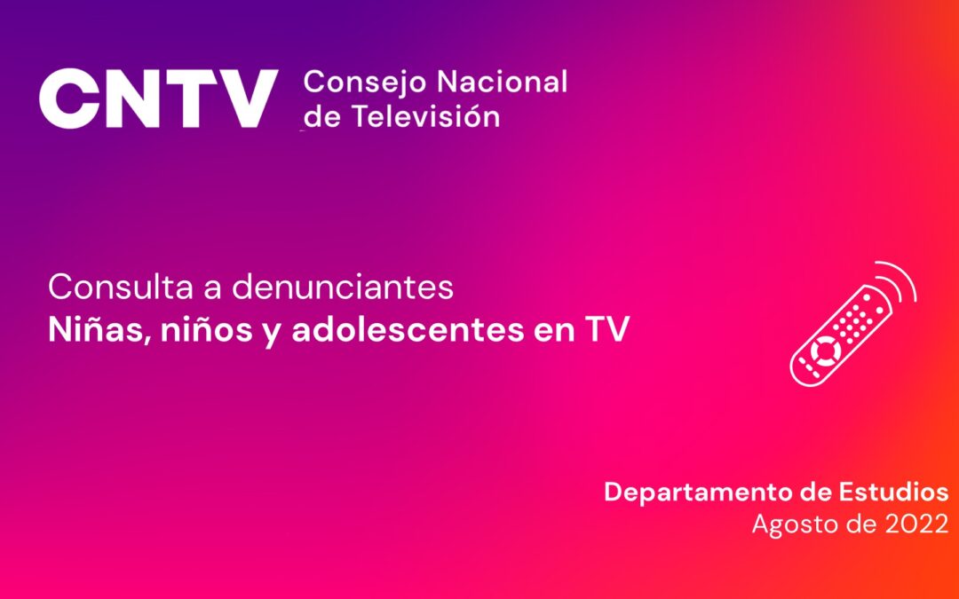 Consulta: ¿Cómo aparecen las niñas y niños en la televisión?