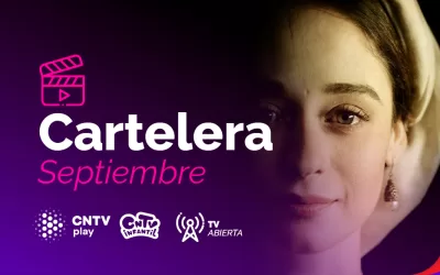 CNTV anuncia cartelera de estrenos de septiembre 2023